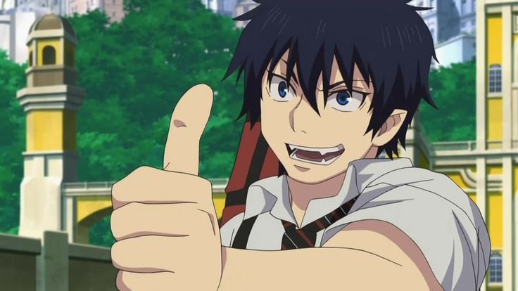 Синий экзорцист моменты