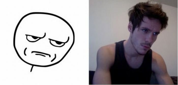 Парень с недовольным лицом