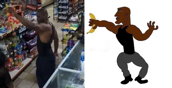 Джордж Флойд с бананом