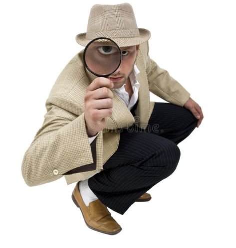 Человек с лупой