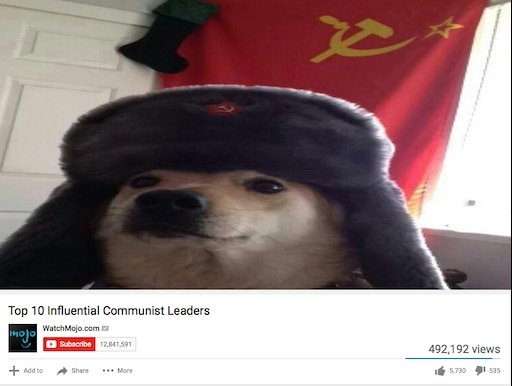 Пёс в шапке ушанке