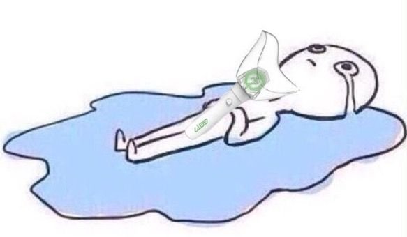 Человечек лежит в слезах