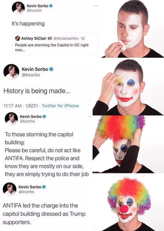 Грим клоуна Мем