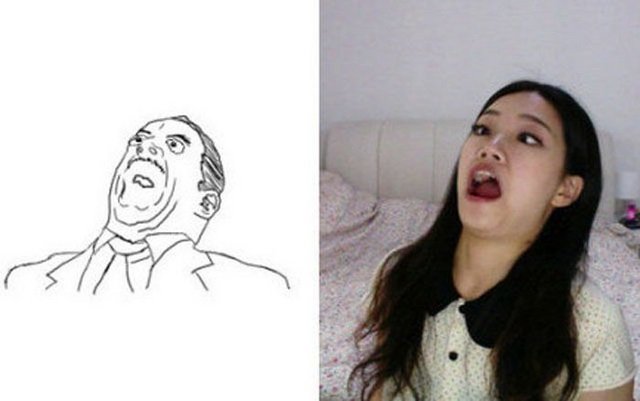 Девушка для мема