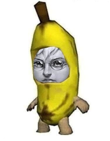 Котик в банане Мем