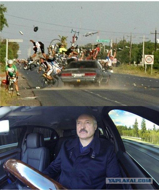 Машина сбивает человека Мем