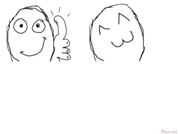 Нарисованный чел с пальцем вверх Мем