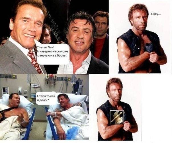 Чак Норрис и Шварценеггер