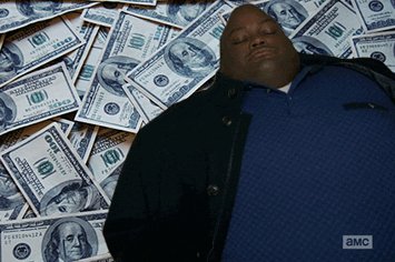 Негр на долларах