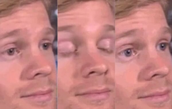 Мем чел закрывает и открывает глаза