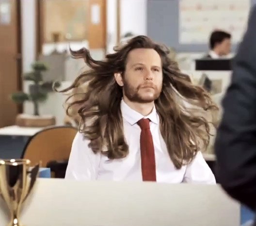 Длинные волосы у мужчин прикол