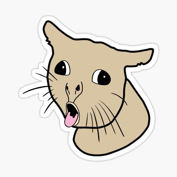 Кошка кашляет Мем