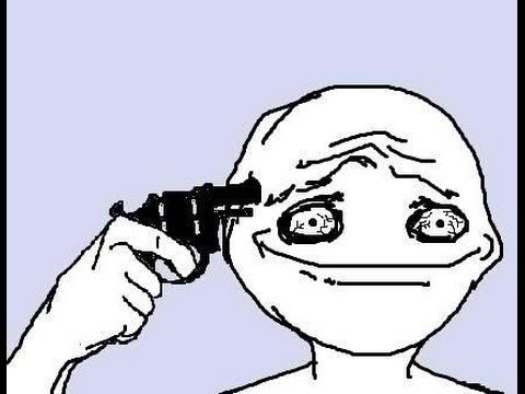 Мем пистолет к голове