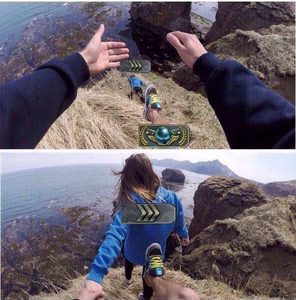 Столкнуть с обрыва