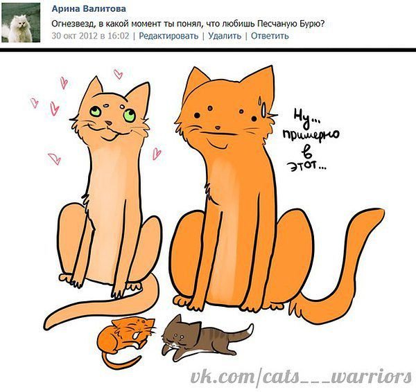 Коты Воители Огнезвёзд и Песчаная буря