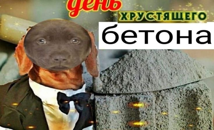 С днем жареного цемента