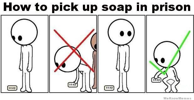 Мемы про мыло в тюрьме