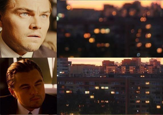 Человек щурится от света