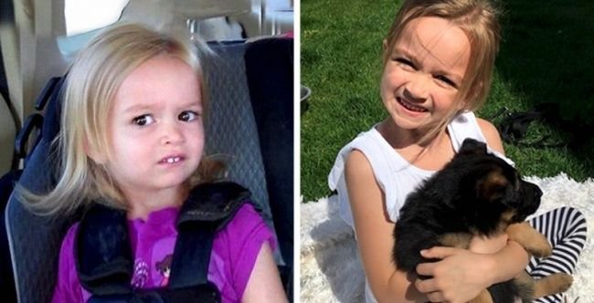 Мем девочка с зубами