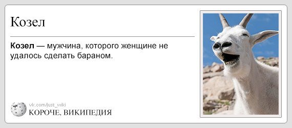 Если муж козёл