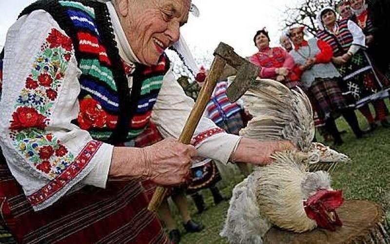 Жертвоприношение курицы