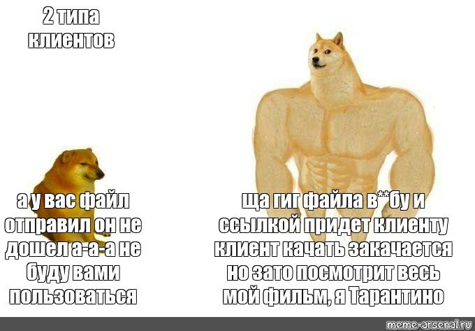 Мем с двумя собаками
