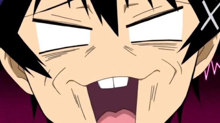 Довольное лицо аниме