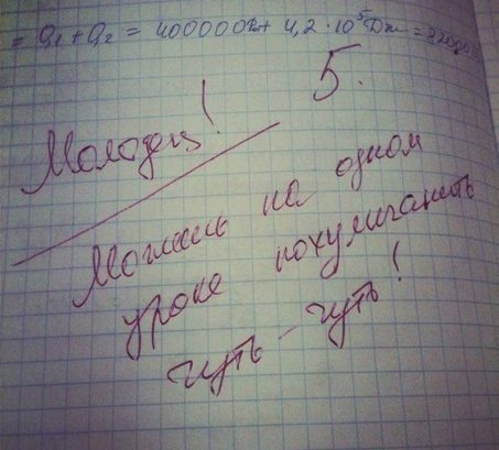 Приколы про оценки в тетради
