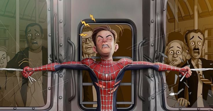 Питер Паркер Тоби Магуайр поезд