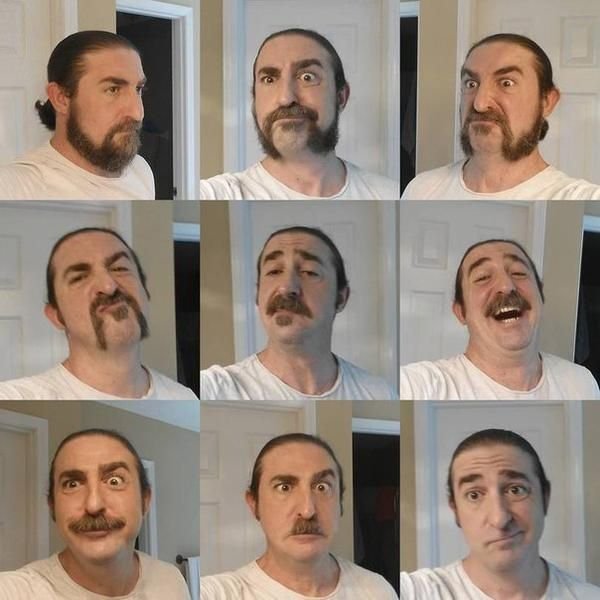 Сбрил бороду