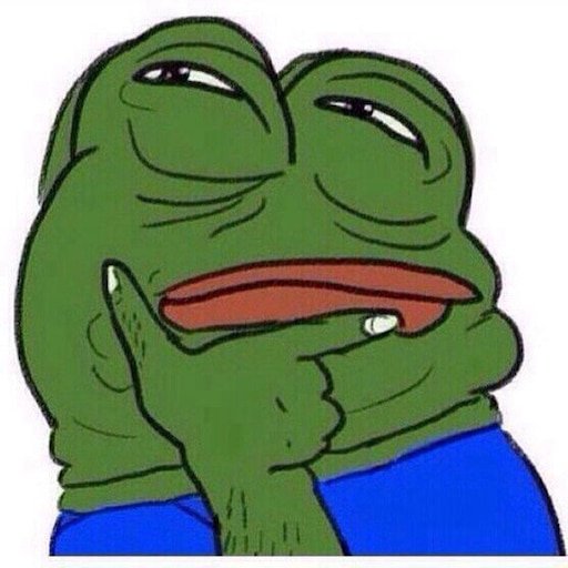 Pepe Frog задумчивый