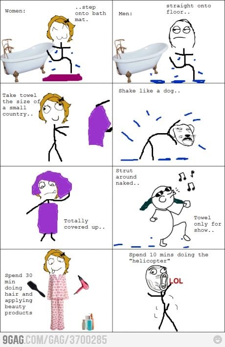 Мемы про девушек и парней сравнение