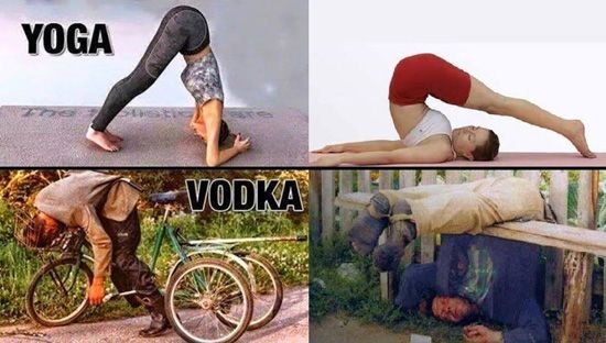 Смешные мемы про йогу