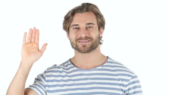 Человек машет