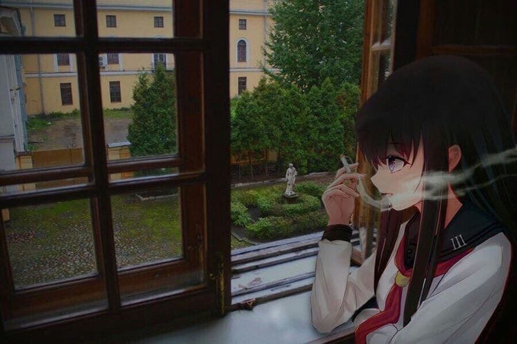 Курящие аниме