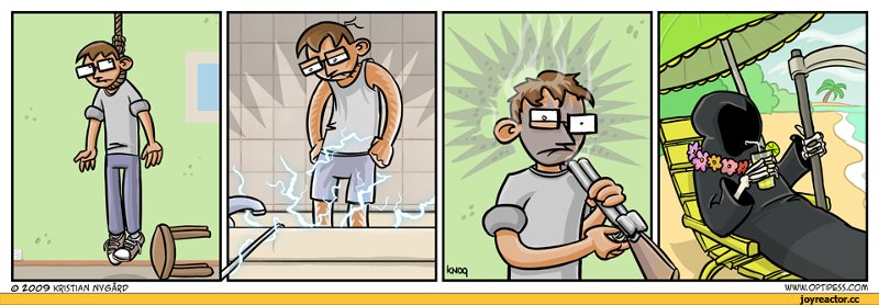 Комиксы с чёрным юмором