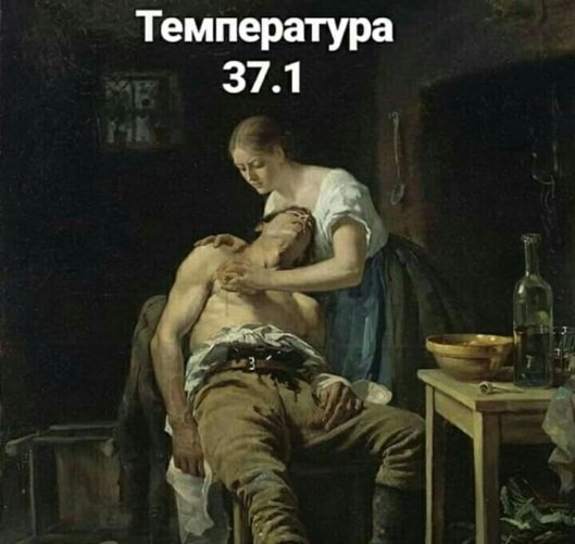 Мужик с температурой 37.2 приколы