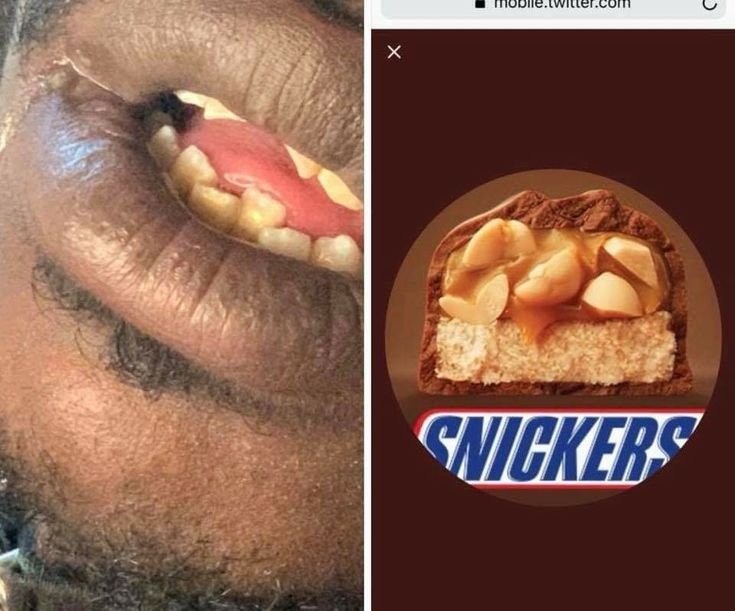 Сникерс про негра