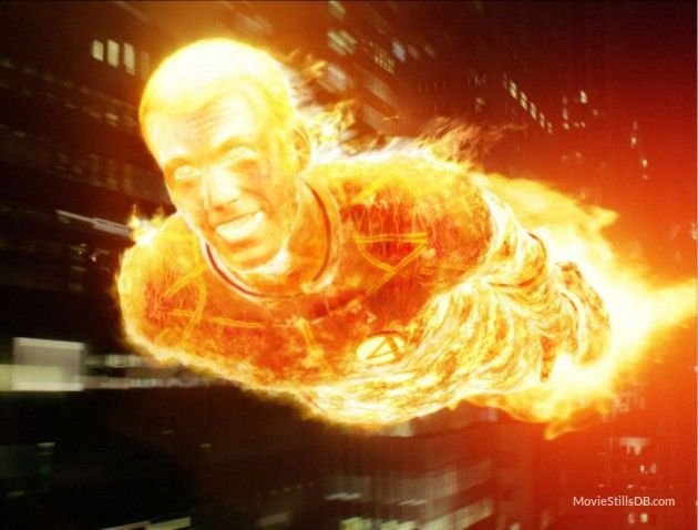 Человек факел Марвел Крис Эванс