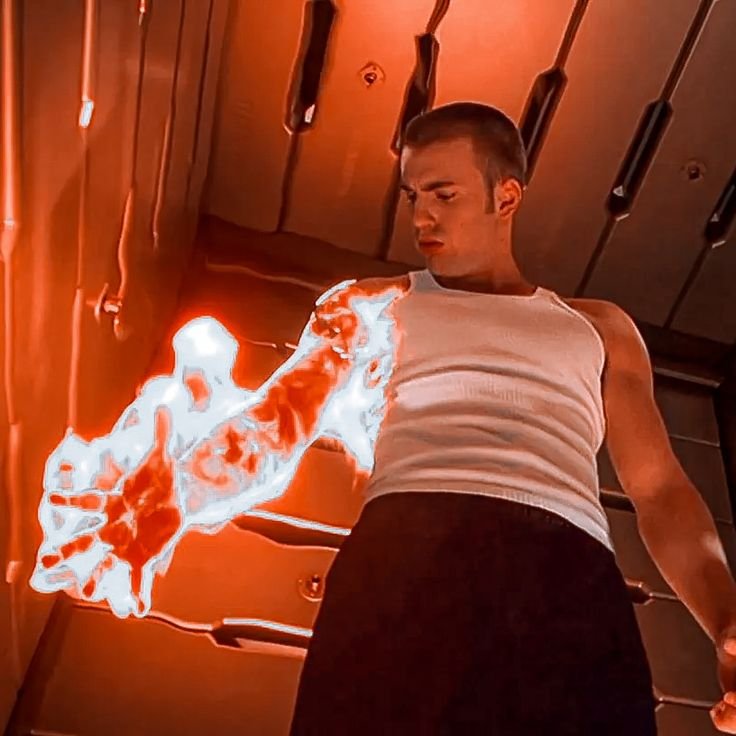 Человек факел Крис Эванс фантастическая четверка