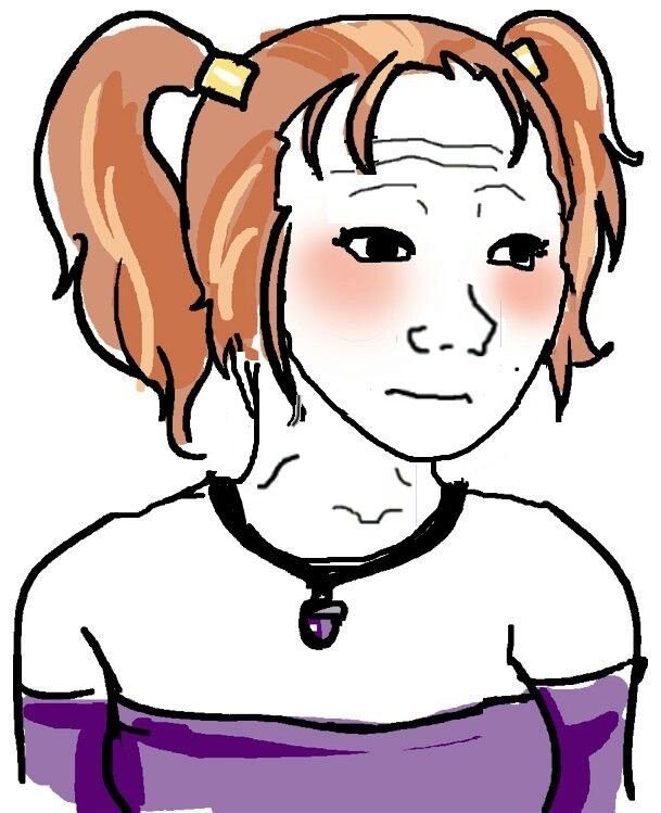 Девушка рисованная