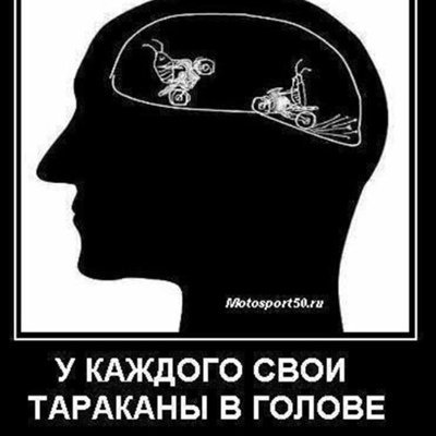У каждого свои тараканы в голове