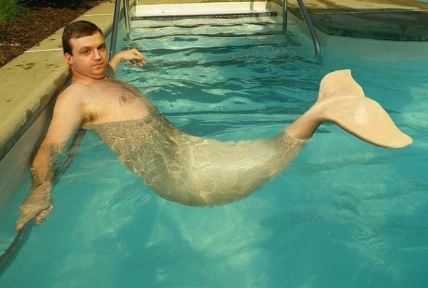 Толстый мужик Русалка