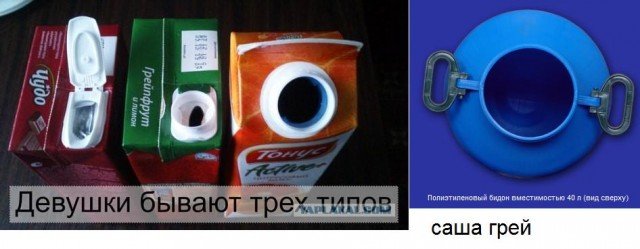 Существуют три типа девушек