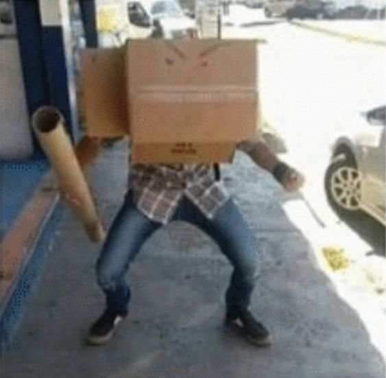 Чел в коробке