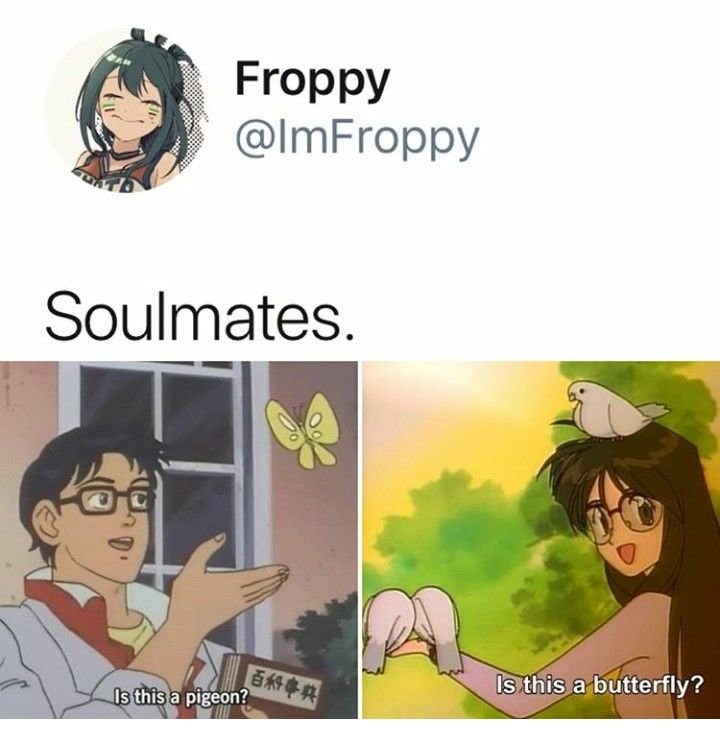 Парень с бабочкой из аниме