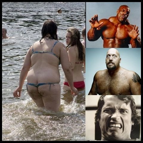 Качок и толстая девушка