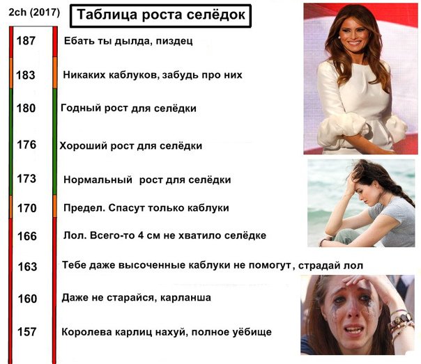Мем про рост девушек