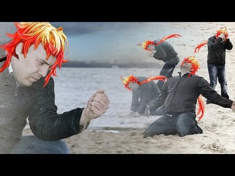 Грустный мужик на пляже