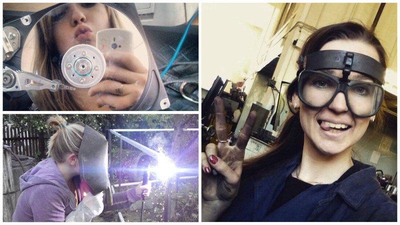 Девушка технарь